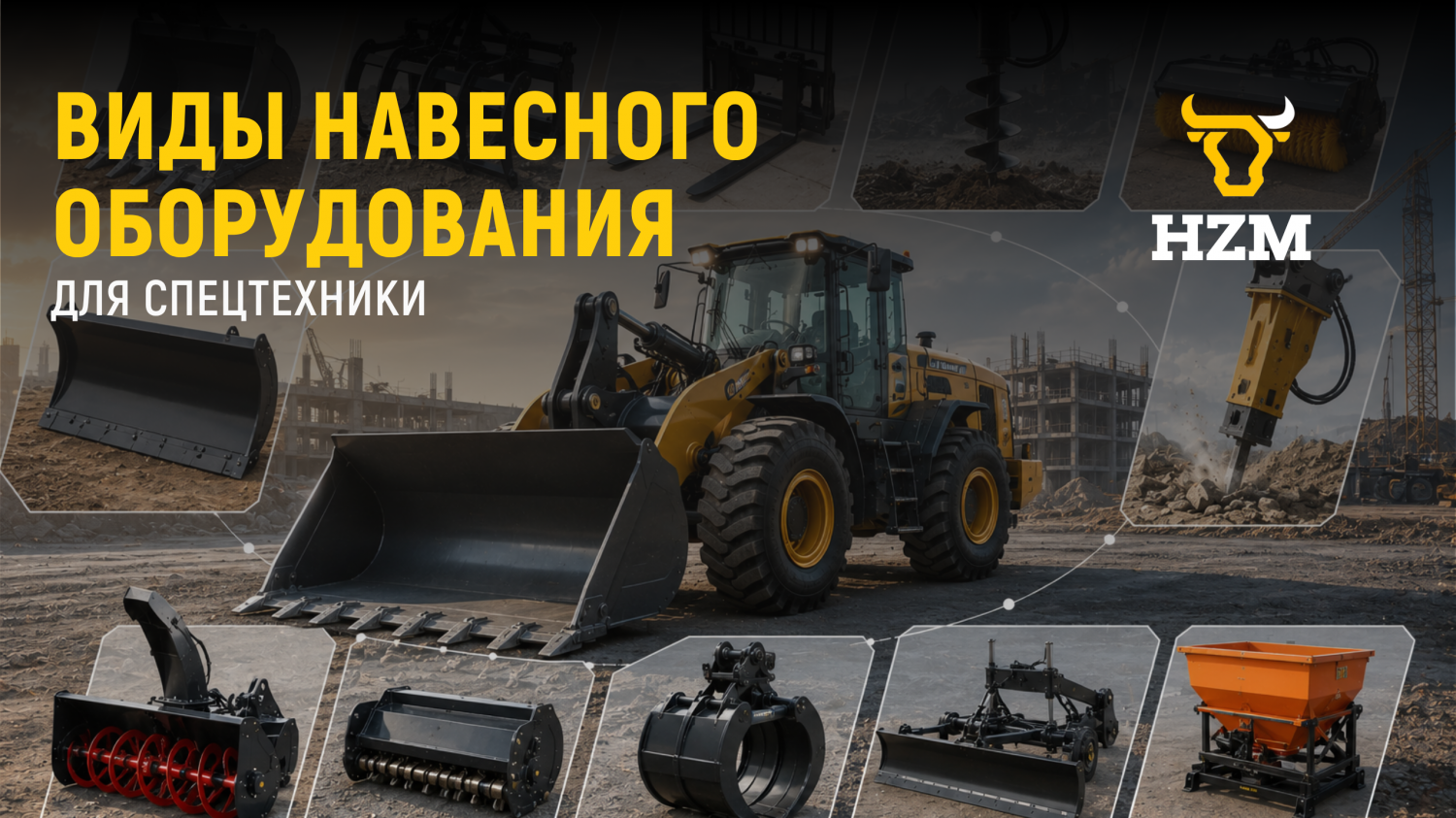 Виды навесного оборудования для спецтехники Виды навесного оборудования для спецтехники