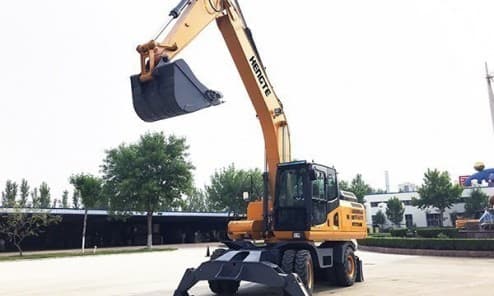 Колесный экскаватор HENGTE HT215W ( в габарите)